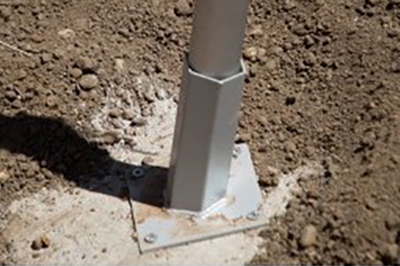 ancrage platine pour terrasse b&eacute;ton